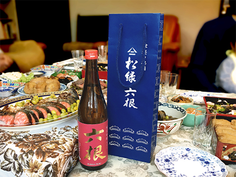 松緑酒造様 日本酒用ショッパー