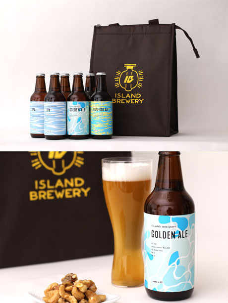 瓶ビール(330ml)6本セットと保冷バッグ/GOLDEN ALE