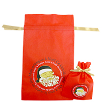 シーズプロダクツのオリジナルバッグ製作事例・クリスマスパッケージ（サンタクロース）