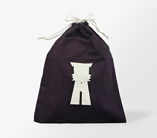 カラーコットン巾着