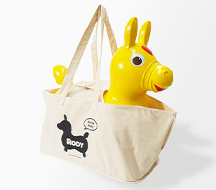 商品型のコットンバッグ