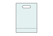 ポリエチレンのオリジナルバッグ・形状の種類・小判ヌキ（底ガゼット）