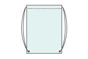 ポリエチレンのオリジナルバッグ・形状の種類・両ひもショルダー