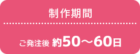 オリジナル折りたたみエコバッグの制作期間　ご発注後 約50～60 日